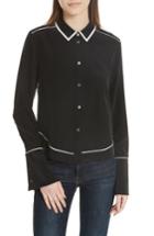 Women's Equipment Huntley Silk Shirt - Black