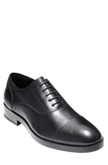 Men's Cole Haan Harrison Grand Cap Toe Oxford .5 M - Black
