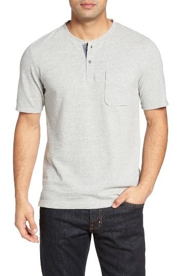 Men's Nordstrom Men's Shop Slub Henley - Grey