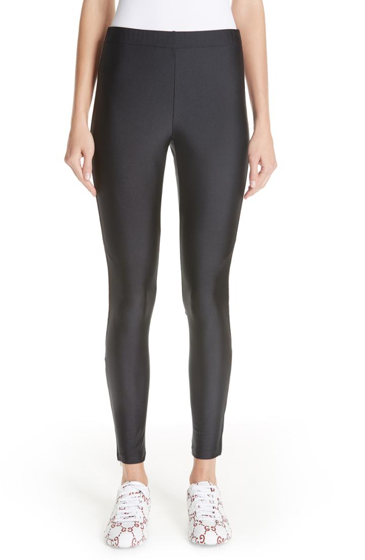 Women's Gucci Side Stripe Leggings - Black