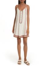 Women's Joie Horlane Embroidered Slipdress - White
