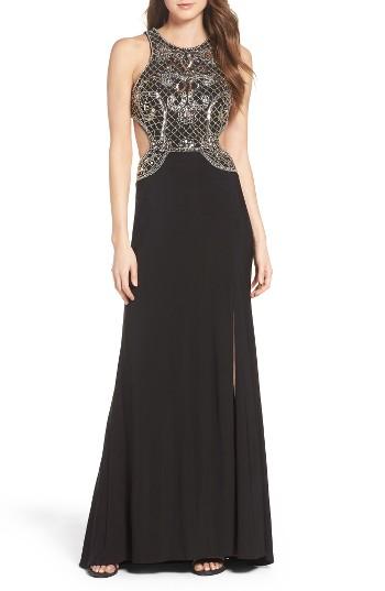 Women's Xscape Stretch Gown - Black