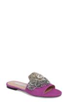 Women's James Chan Jallie Crystal Embellished Slide M - Purple