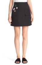Women's Tomas Maier Embellished Toile Skirt