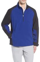 Men's Cutter & Buck 'summit' Weathertec Wind & Water Resistant Half Zip Jacket - Blue