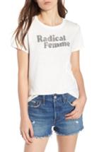 Women's Junk Food Radical Femme Tee - White