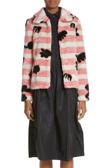 Women's Shrimps Alba Faux Fur Jacket - White