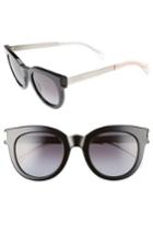 Women's Tommy Hilfiger 49mm Butterfly Sunglasses - Black/ Matte Palladium