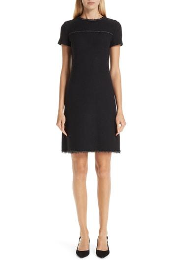 Women's St. John Collection Boucle Knit Dress - Black