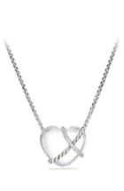 Women's David Yurman Le Petite Coeur Sculpted Heart Chain Necklace With Diamonds