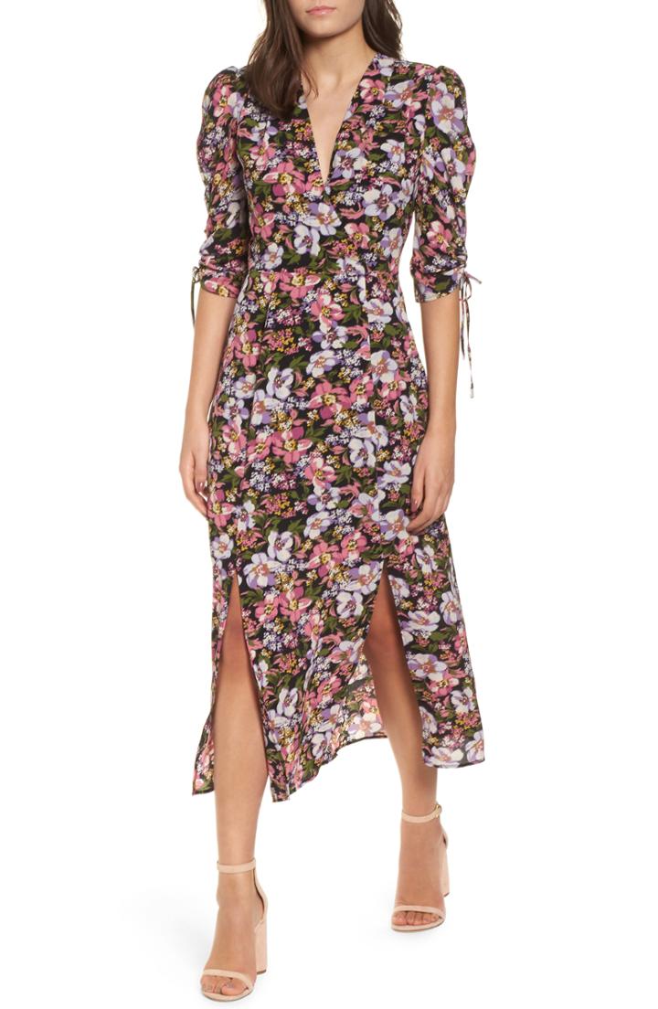 Women's Wayf Boomer Midi Dress, Size - Black