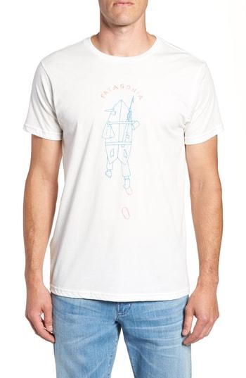Men's Patagonia Tube Trekker Organic Cotton T-shirt - White