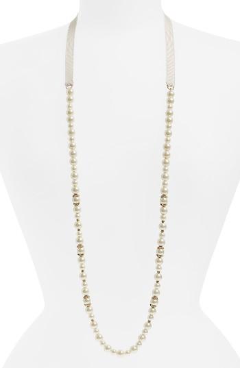 Women's Marchesa Pure Petals Imitation Pearl Strand Necklace