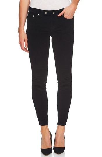 Women's Cece Skinny Corduroy Pants - Black