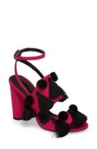 Women's Topshop Rave Tasseled Pom Sandal .5us / 38eu - Pink