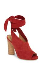 Women's Splendid Navarro Ankle Wrap Sandal M - Red