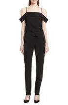 Women's Theory Off The Shoulder Admiral Crepe Jumpsuit - Black