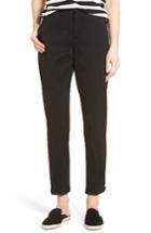 Women's Nydj Riley Stretch Twill Relaxed Trousers - Black