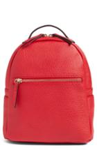 Mali + Lili Faux Leather Backpack - Red