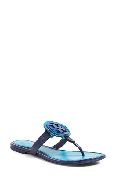 Women's Tory Burch Miller Sandal M - Blue