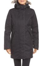 Women's The North Face Far Northern Waterproof Down Parka With Faux Fur Trim - Black