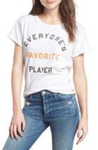 Women's Junk Food Everyone's Favorite Player Tee, Size - White