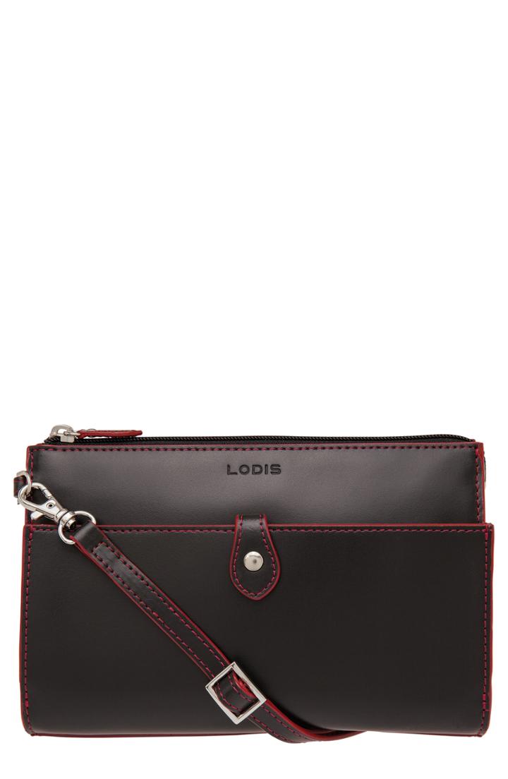 Lodis Los Angeles Audrey Under Lock & Key Vicky Convertible Leather Crossbody Bag - Pink