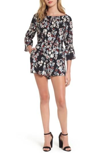 Women's Cupcakes And Cashmere Gia Romper, Size - Black