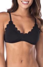 Women's La Blanca Petal Pusher Bikini Top - Black