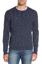 Men's Nordstrom Men's Shop Donegal Space Dye Nep Sweater - Blue