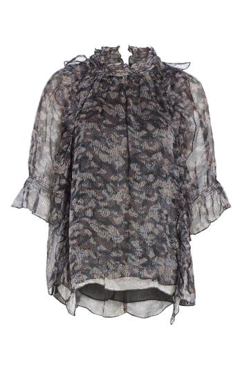 Women's Iro Snarex Silk Blouse Us / 34 Fr - Blue