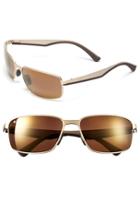 Men's Maui Jim 'backswing - Polarizedplus2' 61mm Polarized Sunglasses - Satin Gold/ Hcl Bronze