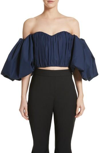 Women's Ellery Bachelorette Ruched Corset Top Us / 6 Au - Blue