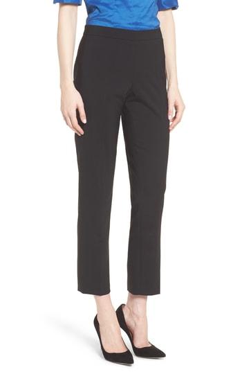 Women's Boss Tiluna Tropical Stretch Wool Slim Trousers - Black