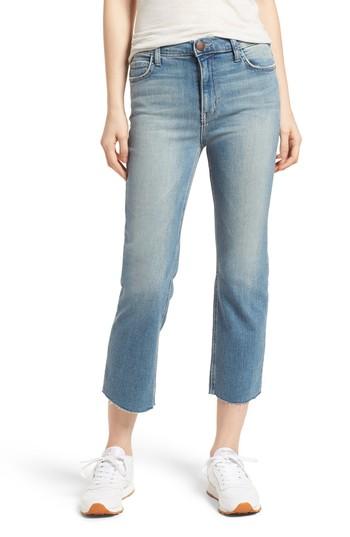 Women's Current/elliott The High Waist Straight Jeans - Blue