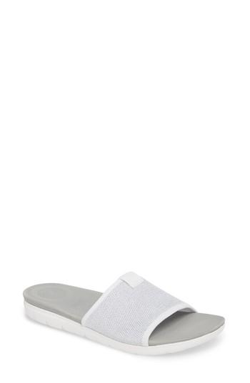 Women's Fitflop Uberknit(tm) Slide Sandal M - White