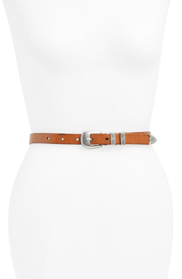 Women's Frye Ellen Leather Belt - Corteccia