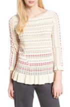 Women's Nic+zoe Saffron Stitch Sweater - Beige
