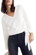 Women's Madewell Texture & Thread Wrap Top