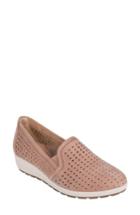 Women's Earth Juniper Perforated Slip-on Wedge M - Pink