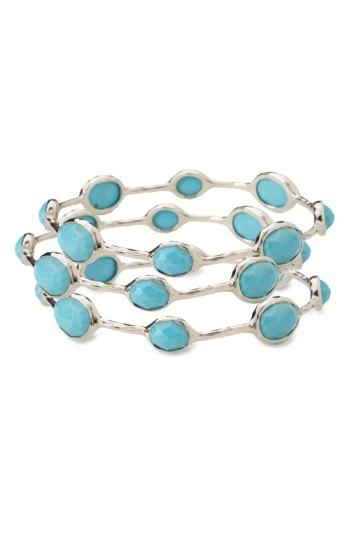 Women's Ippolita 'rock Candy' 8-stone Sterling Silver Bangle (online Only)