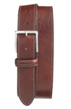 Men's Bosca The Franco Leather Belt - Dark Brown