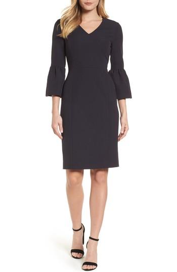 Women's Emerson Rose Bell Sleeve Sheath Dress - Black