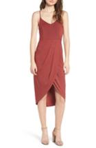 Women's Soprano Pleated Body-con Dress - Brown