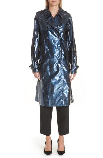 Women's Marc Jacobs Waterproof Trench Coat - Blue