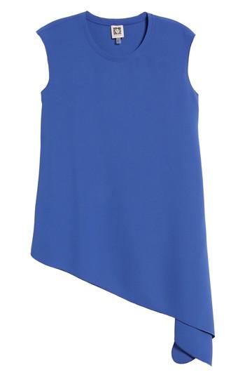 Women's Anne Klein Crepe Asymmetrical Tank - Blue