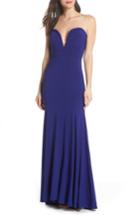 Women's Xscape Bustier Strapless Gown - Blue