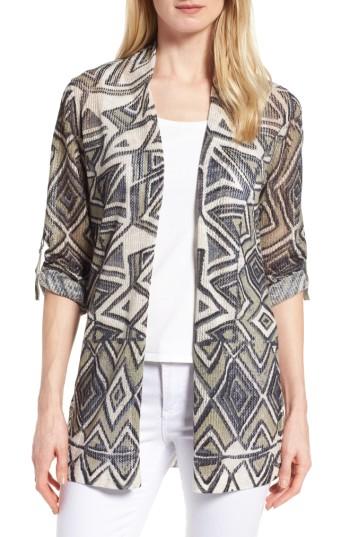 Women's Nic+zoe Mountain Dreams Lightweight Linen Blend Cardigan