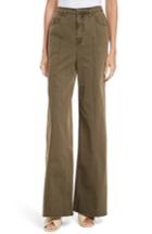 Women's Cinq A Sept Micah Wide Leg Pants - Green