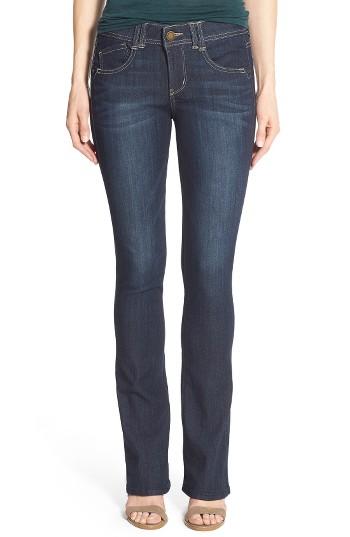 Petite Women's Wit & Wisdom Ab-solution Itty Bitty Bootcut Jeans P - Blue